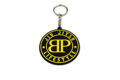 Round on sale rubber keychain